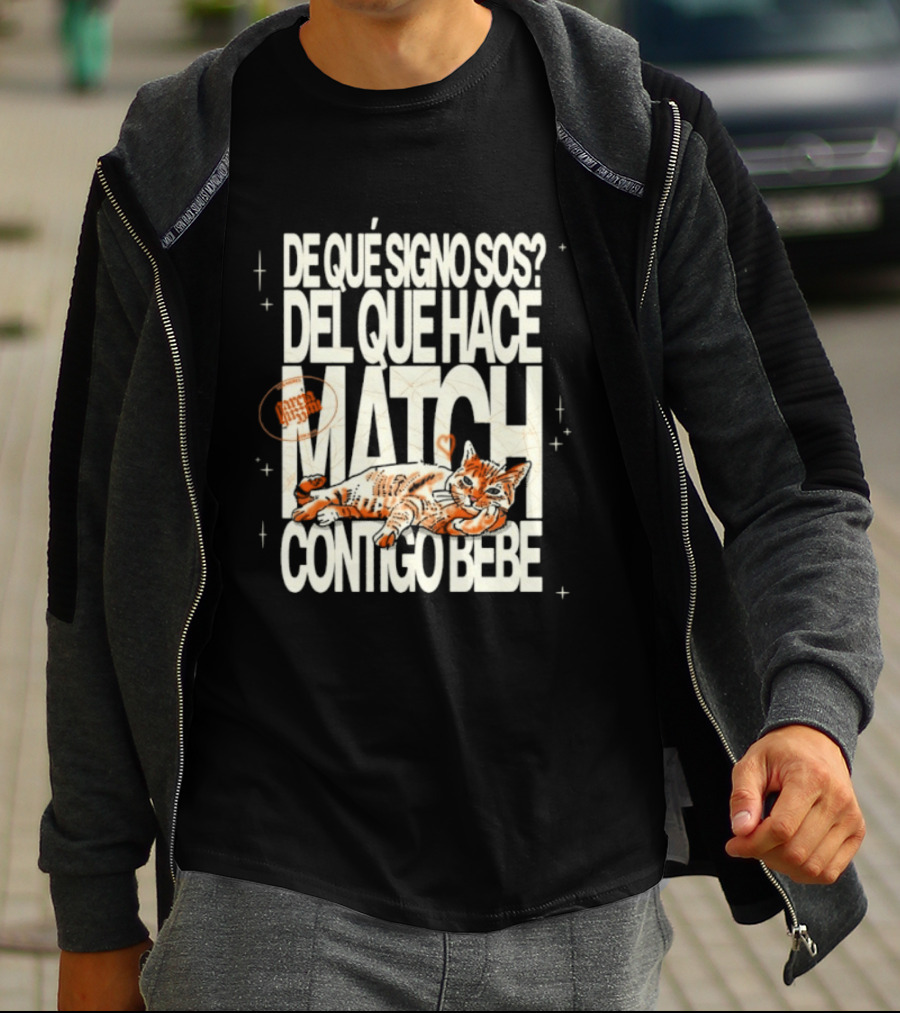 De Qué Signo Sos Del Que Hace Match Contigo Bebe Zodiac Cat Matchmaking T-Shirt