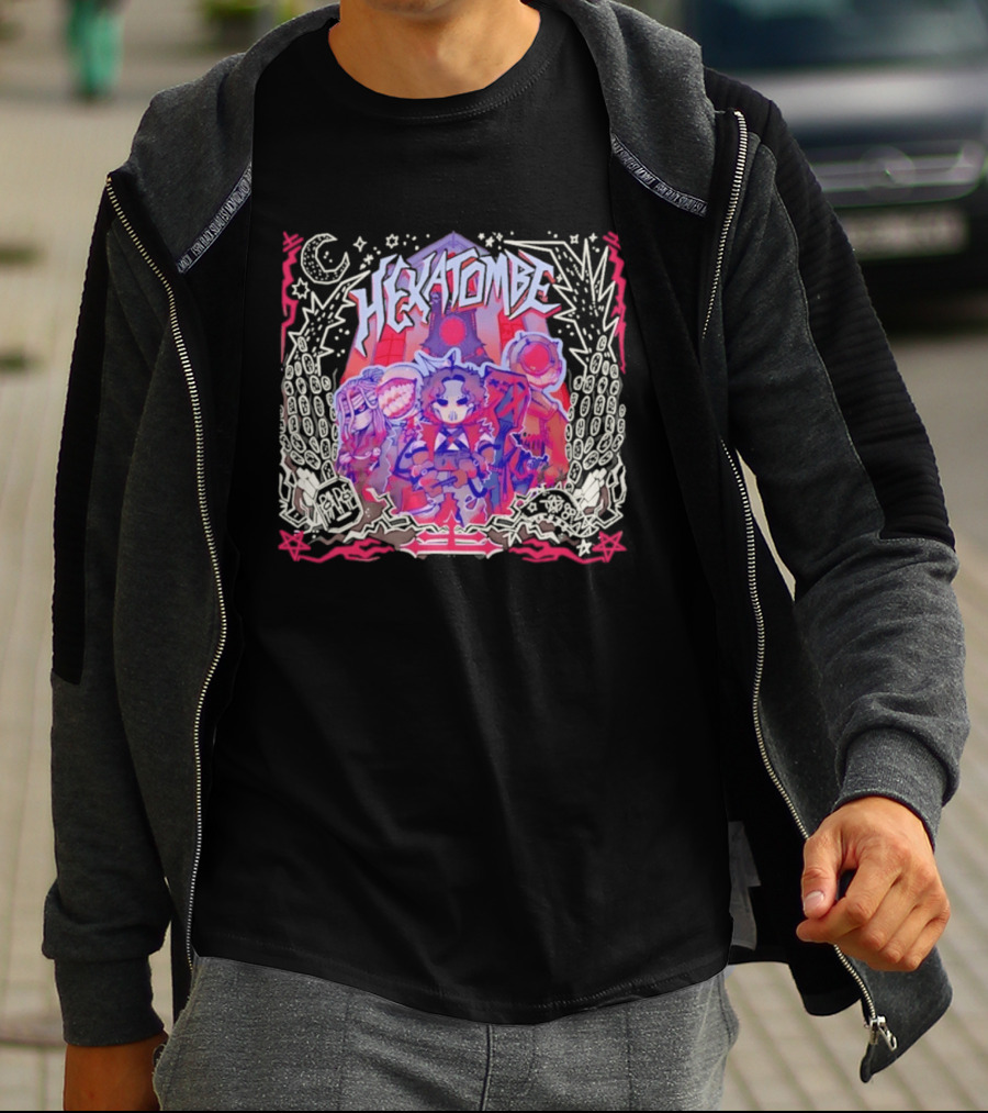 Hexatombe Paranormal Ordem Anime Characters Celestial T-Shirt
