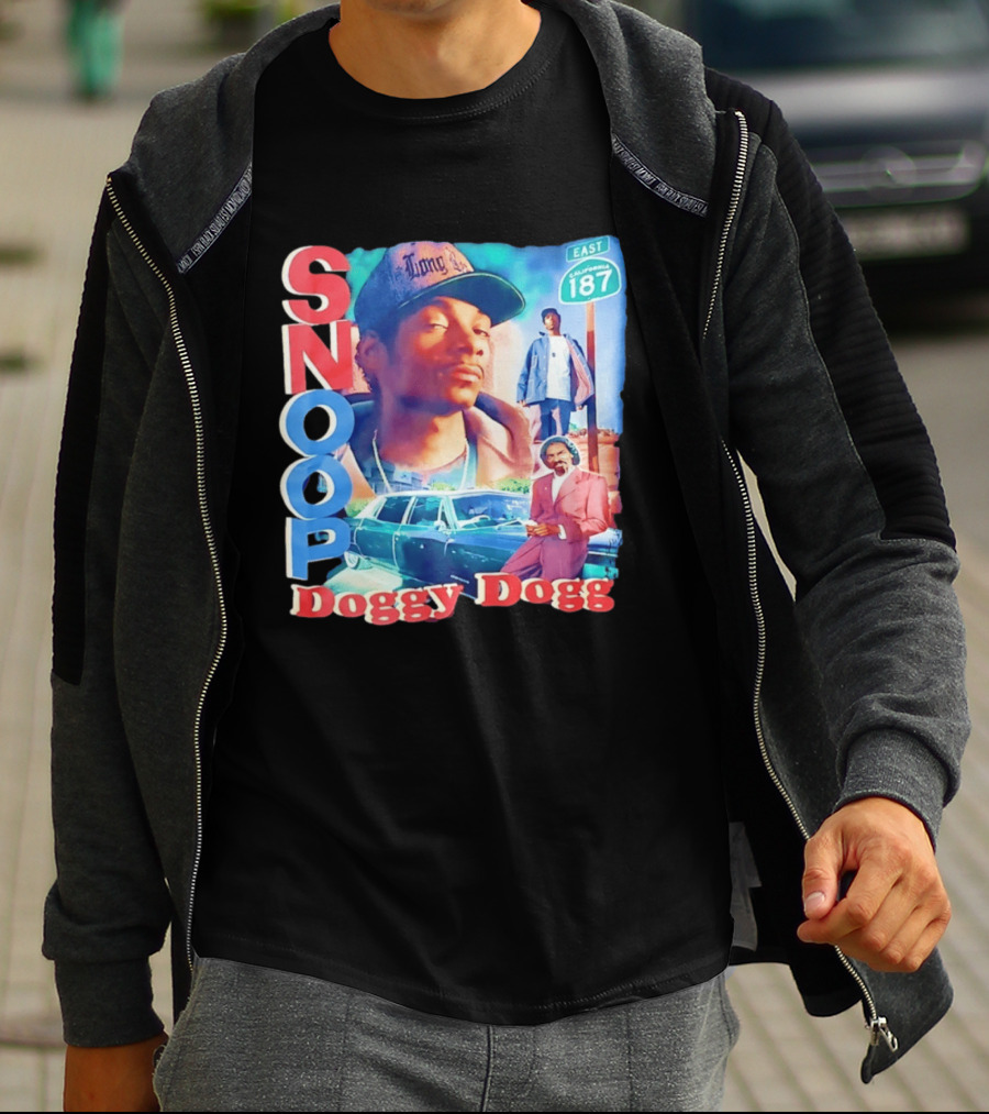Snoop Doggy Dogg East California 187 Vintage Style Urban Fashion T-Shirt