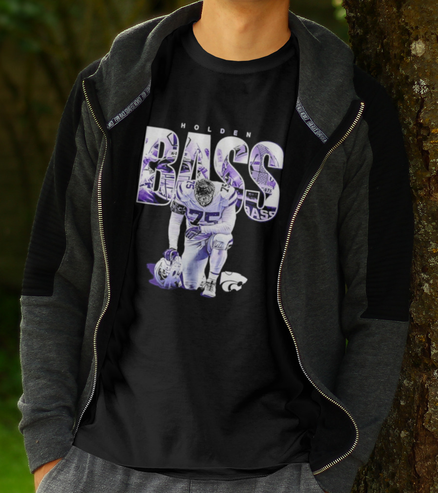 Holden Bass 75 Kansas State NCAA Football Stamped Show Respect T-Shirt