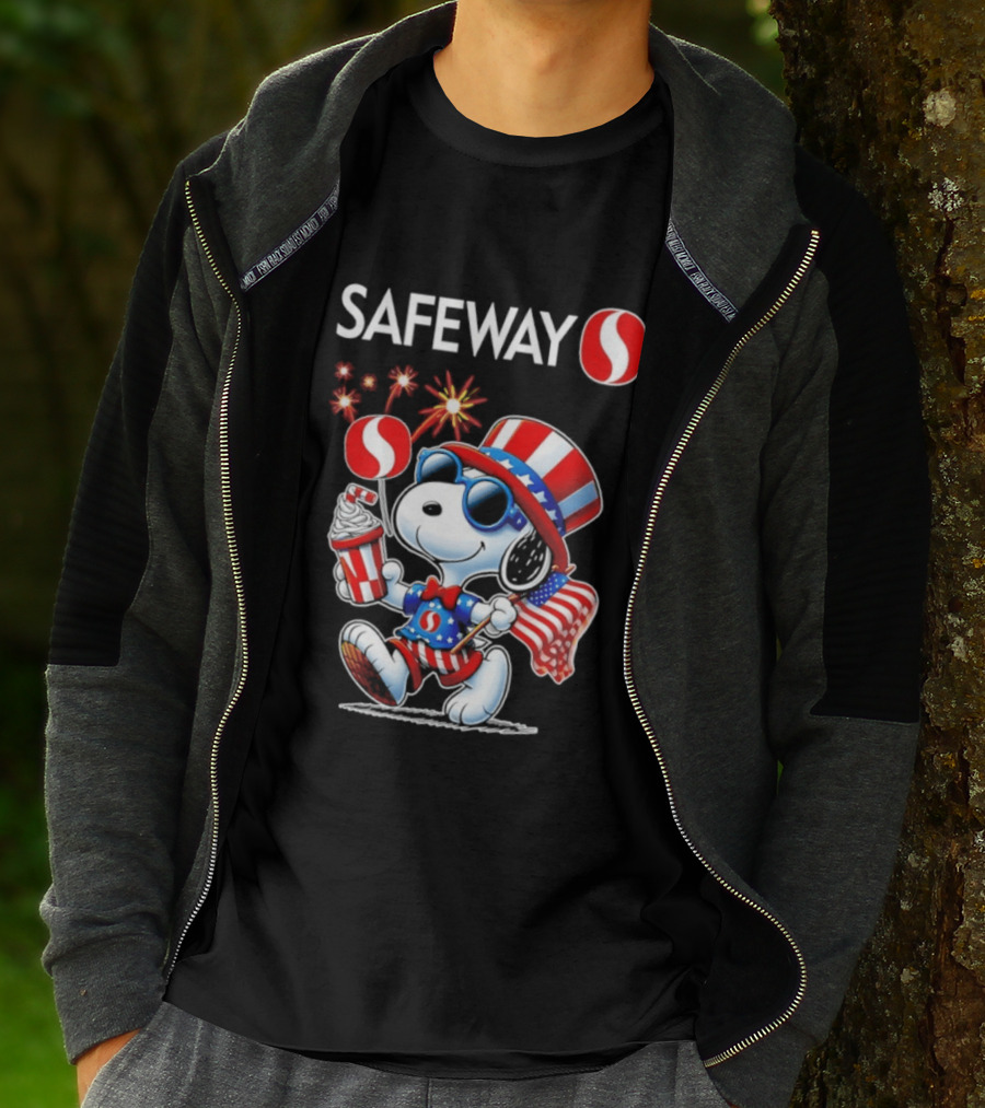 Snoopy Safeway 250th Anniversary 1776 2026 America Celebration T-Shirt
