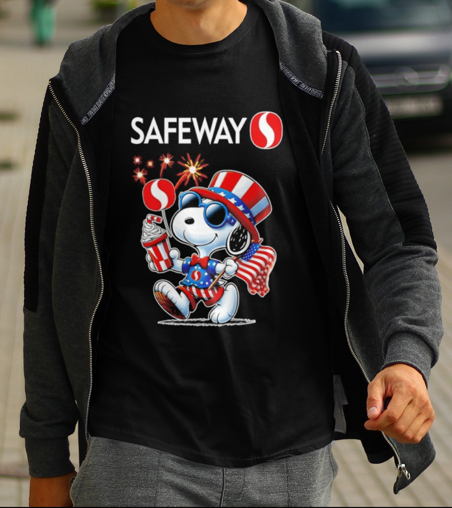 Snoopy Safeway 250th Anniversary 1776 2026 America Celebration T-Shirt