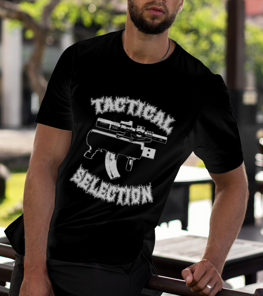 Tactical Selection USB Gun Novelty Concept T-Shirt