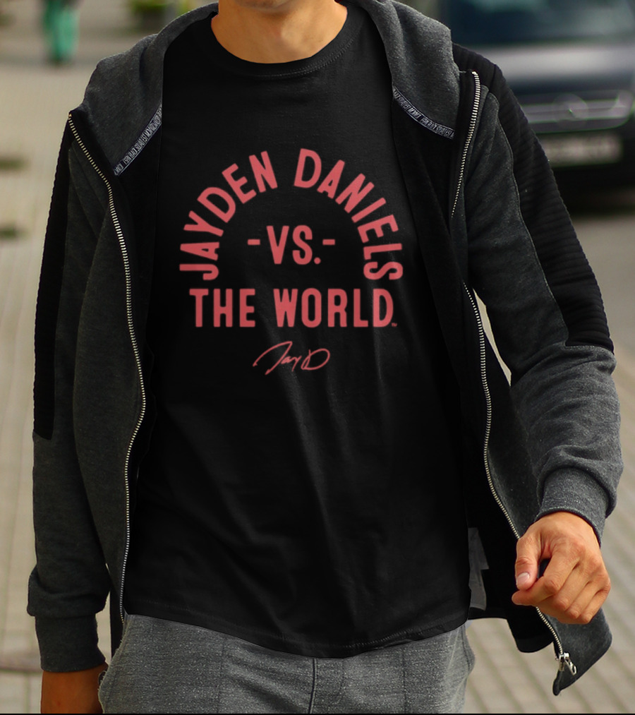 Jayden Daniels Vs. The World Washington Commanders 2026 T-Shirt