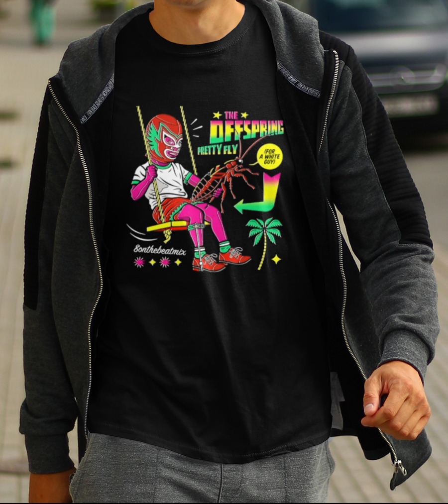 The Offspring Pretty Fly For A White Guy ButchTheButcher Luchador Swinging Lobster Tropical T-Shirt