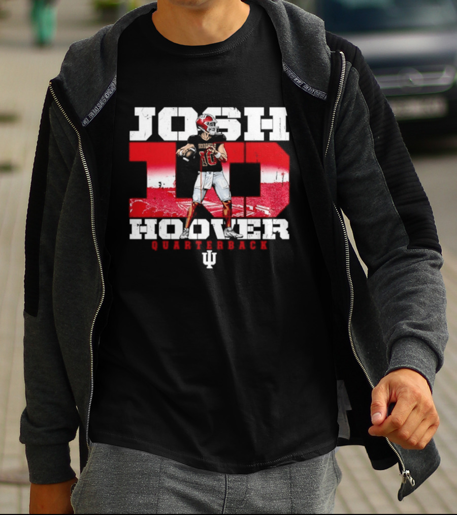 Josh Hoover 10 Indiana Hoosiers Quarterback NCAA T-Shirt