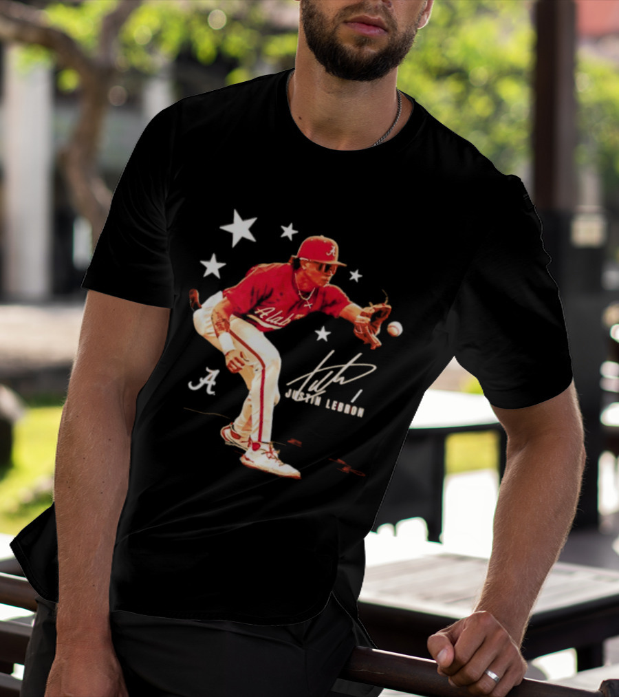 Alabama Crimson Tide NCAA Baseball Justin Lebron Signature T-Shirt