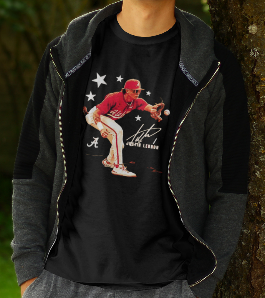 Alabama Crimson Tide NCAA Baseball Justin Lebron Signature T-Shirt