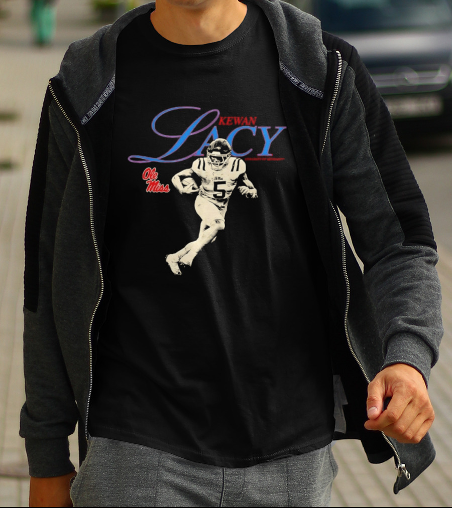 Kewan Lacy 5 Ole Miss Rebels NCAA Football Player T-Shirt