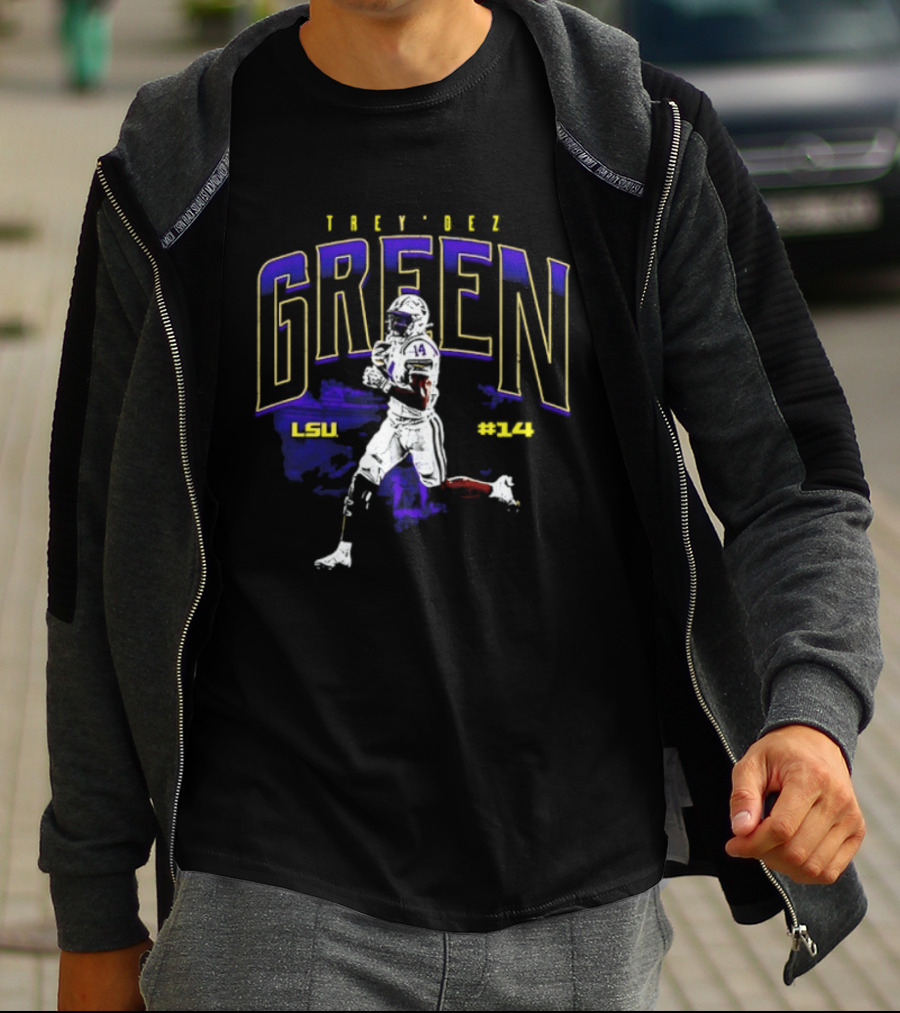 Trey'Dez Green 14 LSU Tigers Football LSU #34 T-Shirt