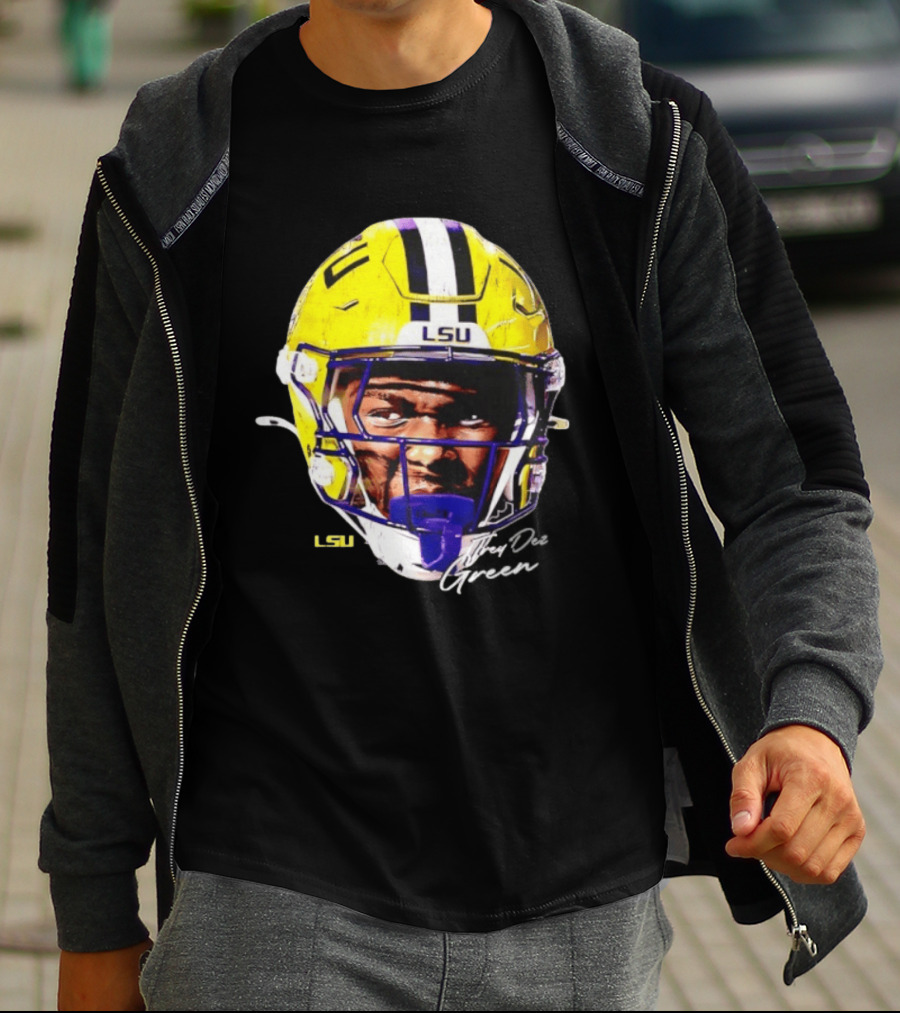 Trey'Dez Green LSU Tigers Football Helmet NCAA Sports T-Shirt