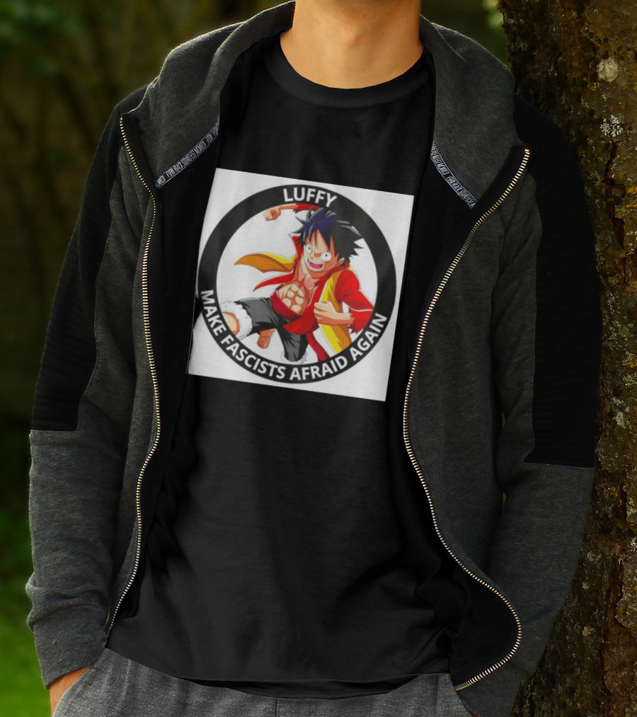 Luffy Make Fascists Afraid Again One Piece Manga Anime T-Shirt