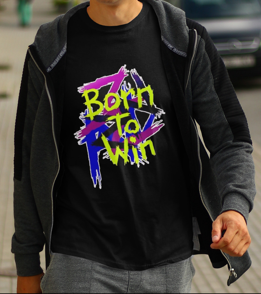 Born To Win Neon Graffiti Style Luke Littler T-Shirt