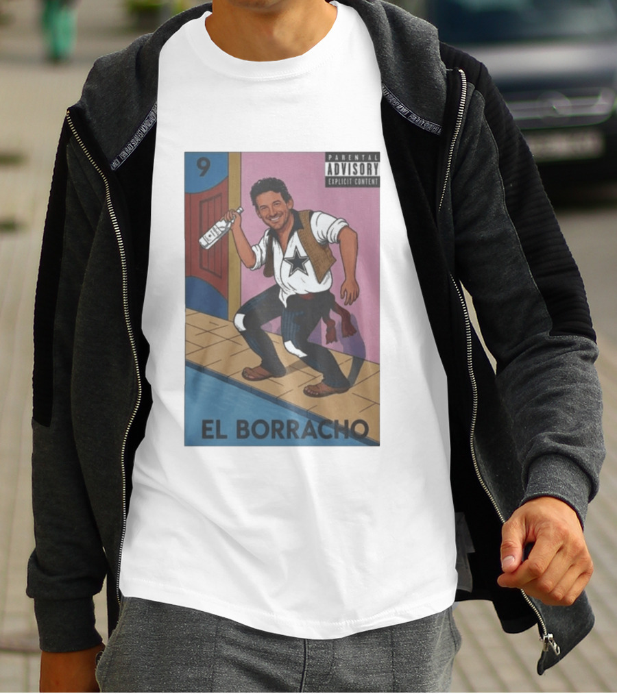 Tony Romo El Borracho Parental Explicit Content 9 Dallas Football Star T-Shirt