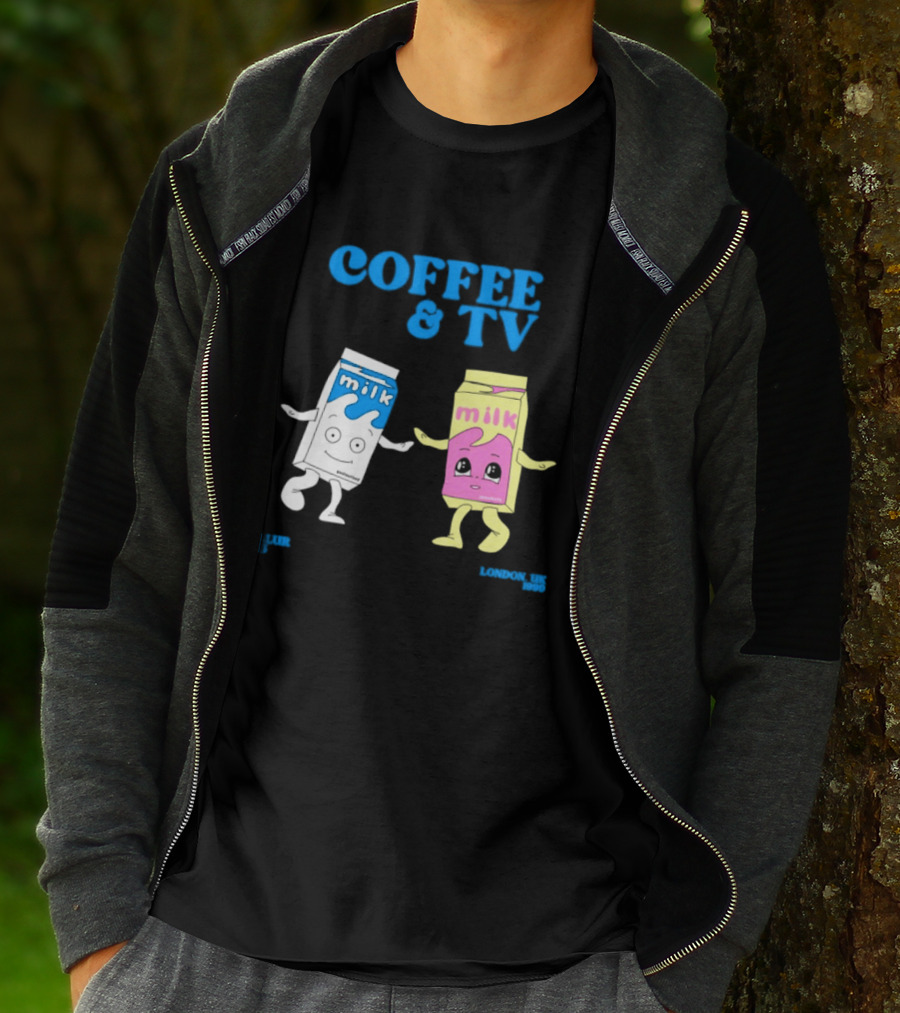 Blur Coffee & TV Milk Cartons 13 London UK 1999 Britpop T-Shirt