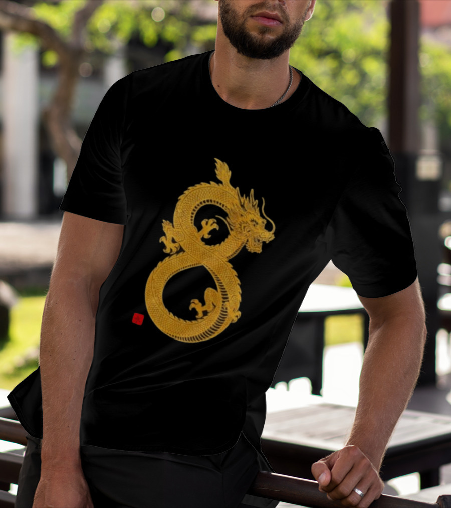 Infinity Dragon Of Fortune Mythical Serpent Symbol Asian Lore T-Shirt
