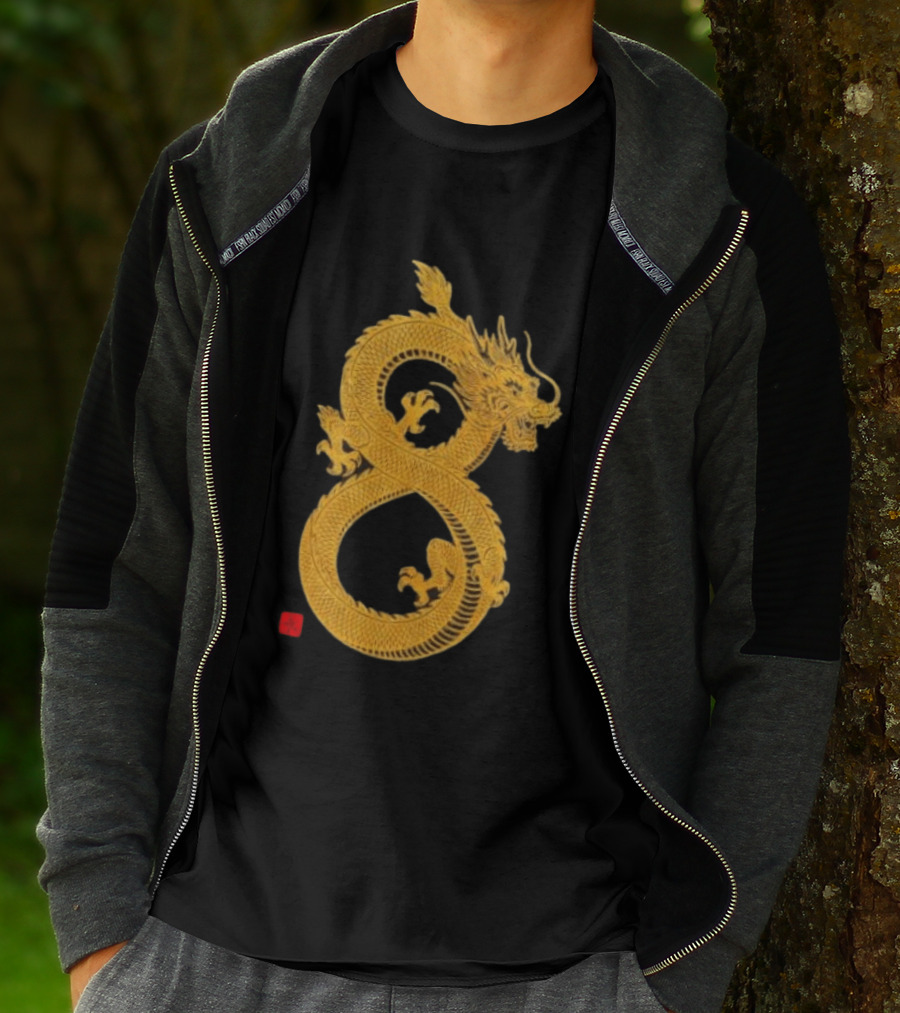 Infinity Dragon Of Fortune Mythical Serpent Symbol Asian Lore T-Shirt