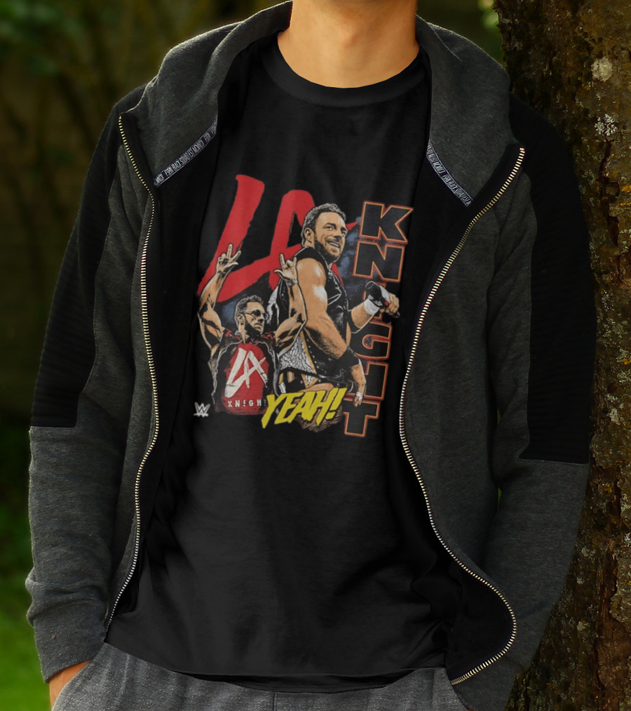 LA Knight WWE Yeah Vertical Name 2026 T-Shirt