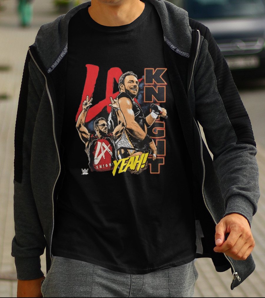 LA Knight WWE Yeah Vertical Name 2026 T-Shirt