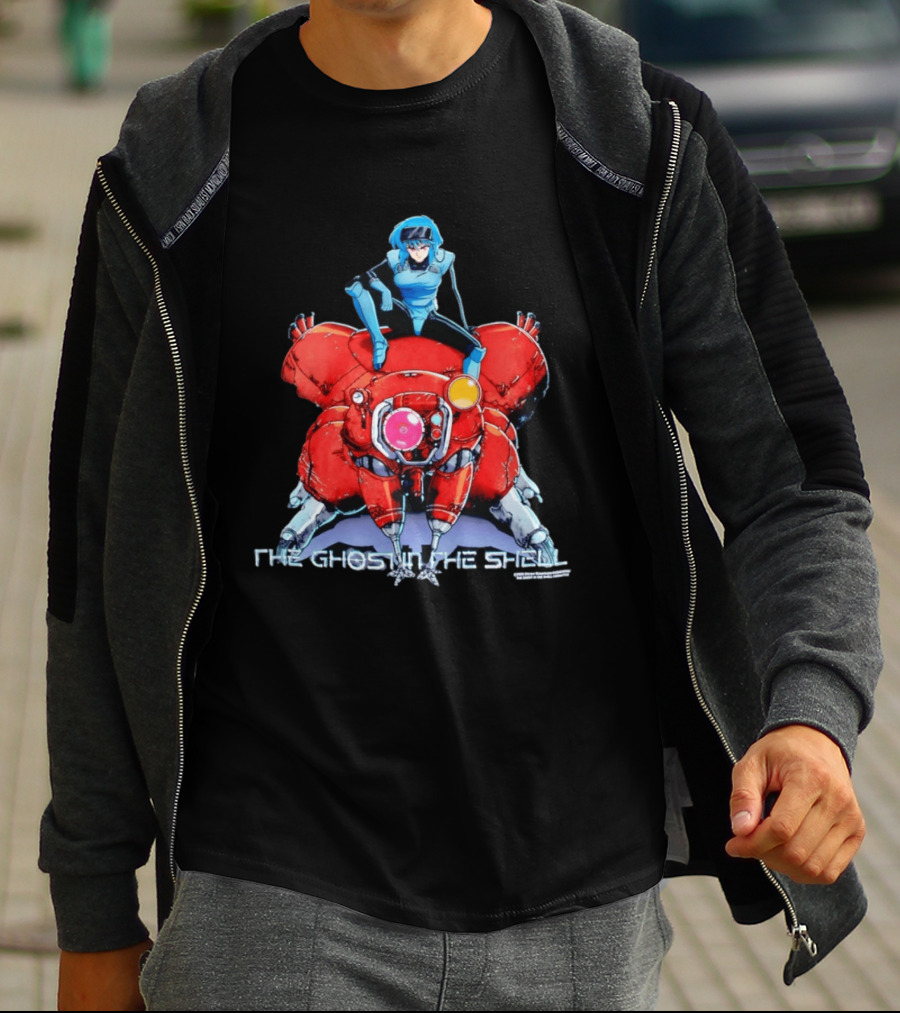 Motoko Kusanagi On Tachikoma The Ghost In The Shell Anime T-Shirt
