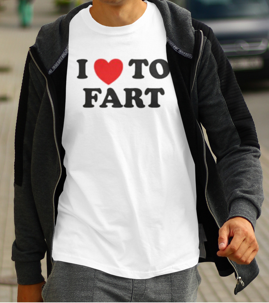 I Heart To Fart Joke Humor T-Shirt