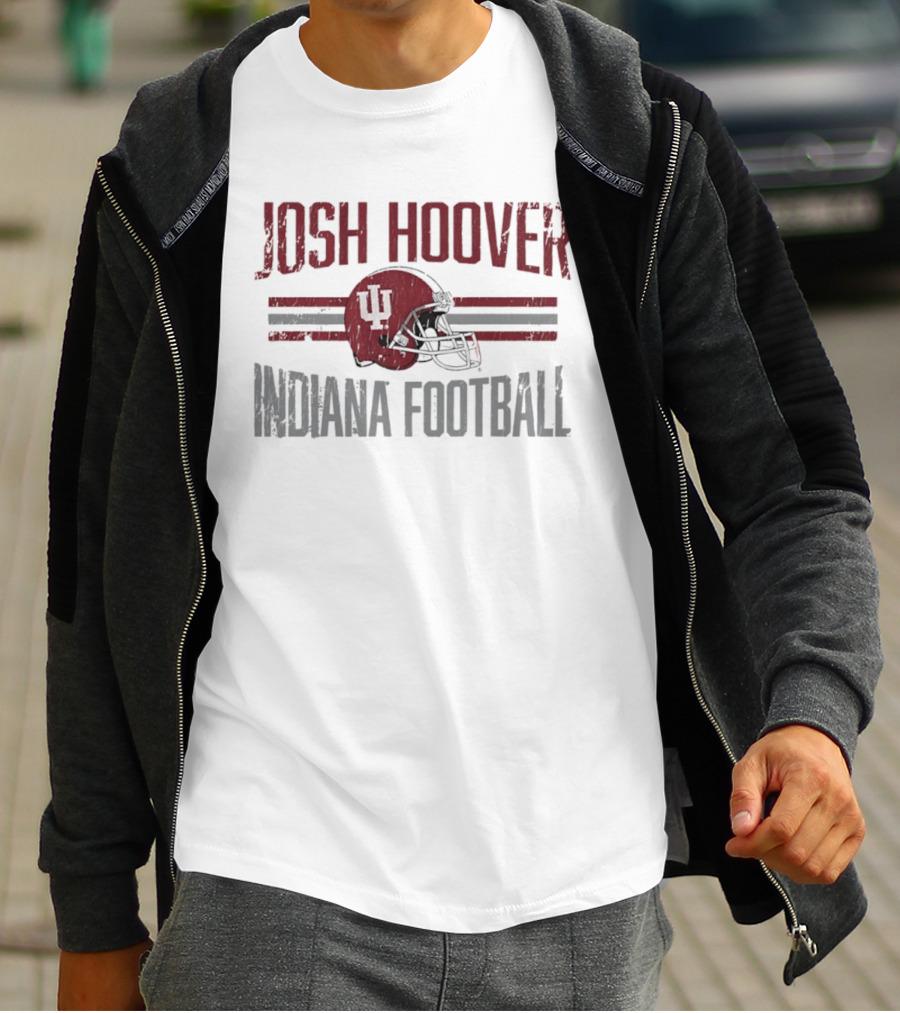 Josh Hoover Indiana Hoosiers Football NCAA Helmet Hero T-Shirt