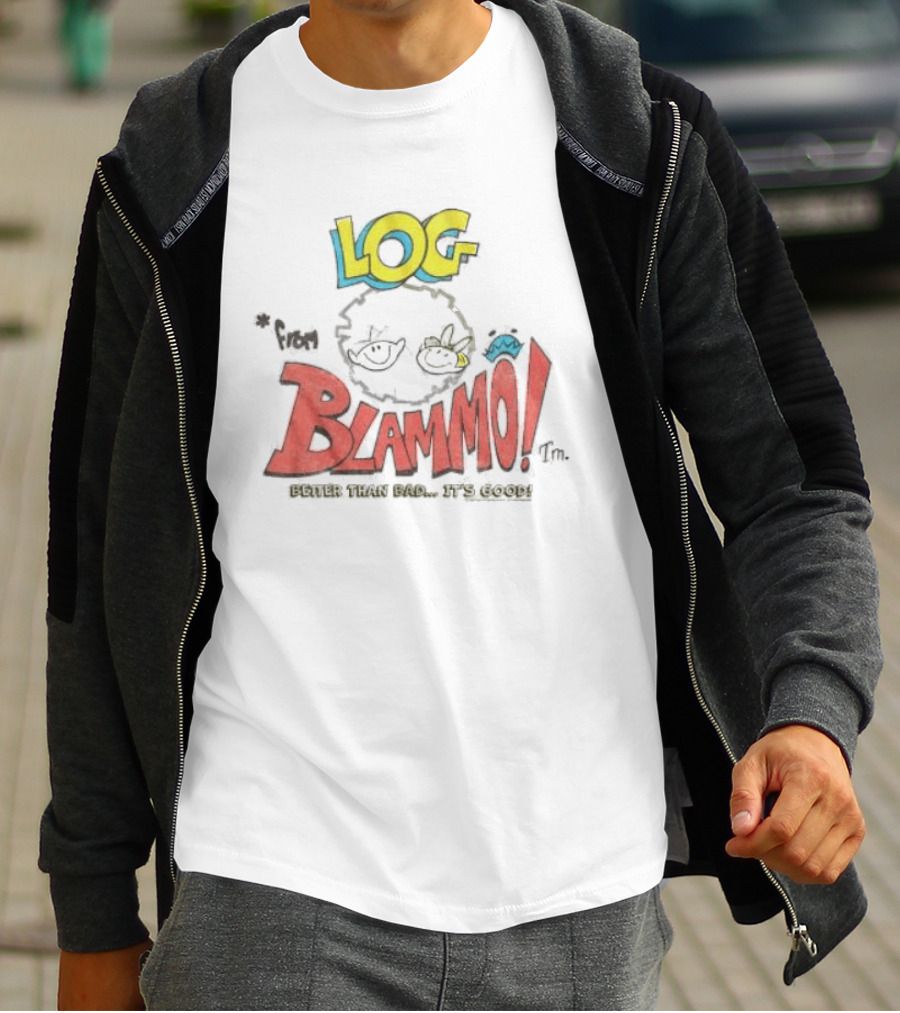 Log Blammo Better Than Bad It's Good Ren & Stimpy T-Shirt