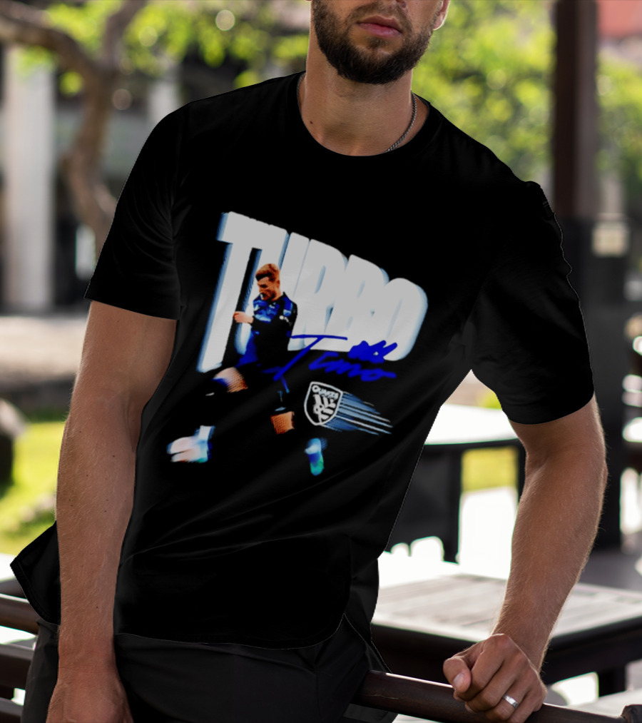 Turbo Timo San Jose Earthquakes Soccer Player Promotion T-Shirt