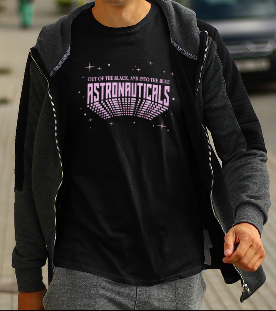 Astronauticals Out Of The Black And Into The Blue Cosmic Adventure T-Shirt