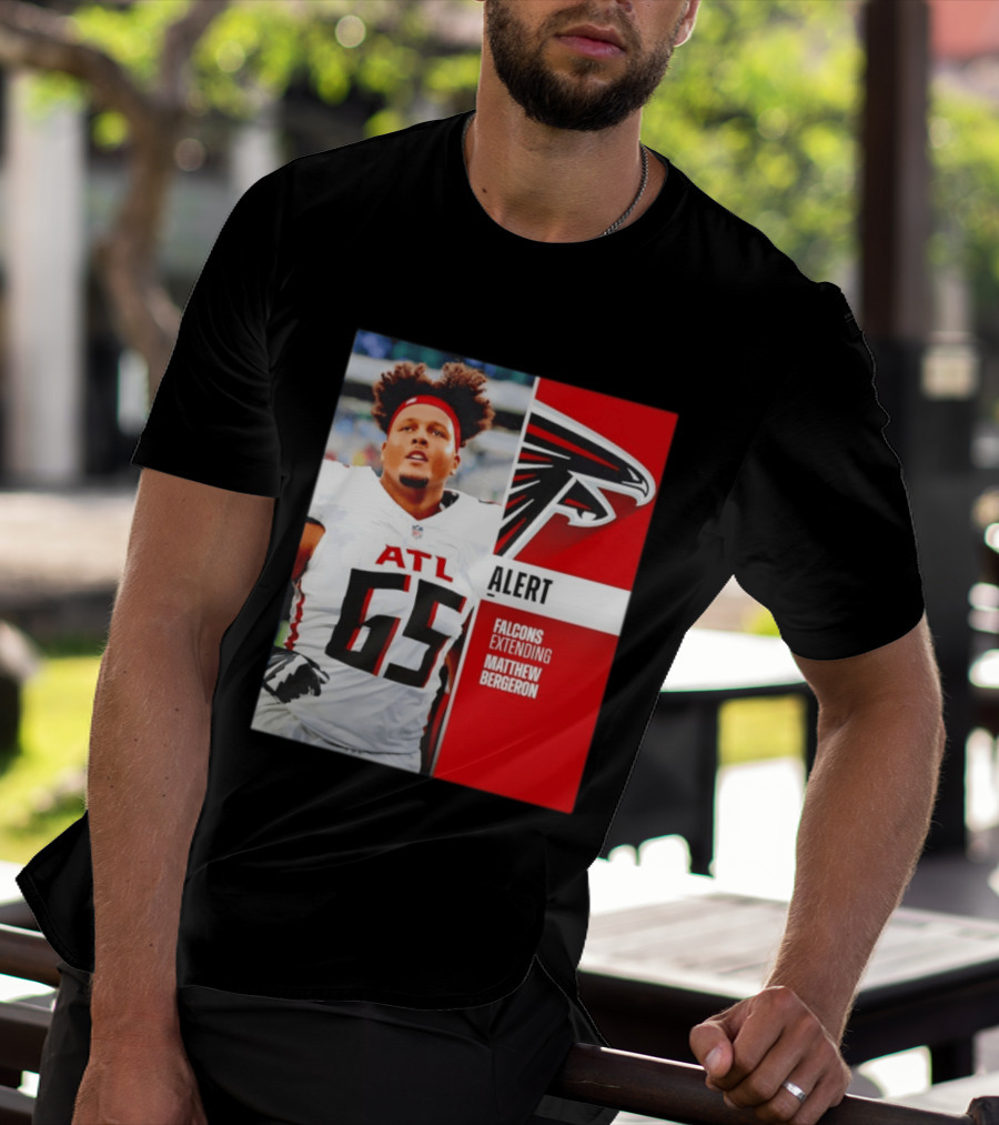 Atlanta Alert Falcons Extending Matthew Bergeron 2026 Season T-Shirt