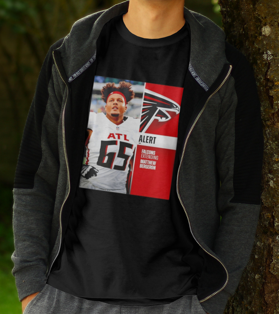 Atlanta Alert Falcons Extending Matthew Bergeron 2026 Season T-Shirt