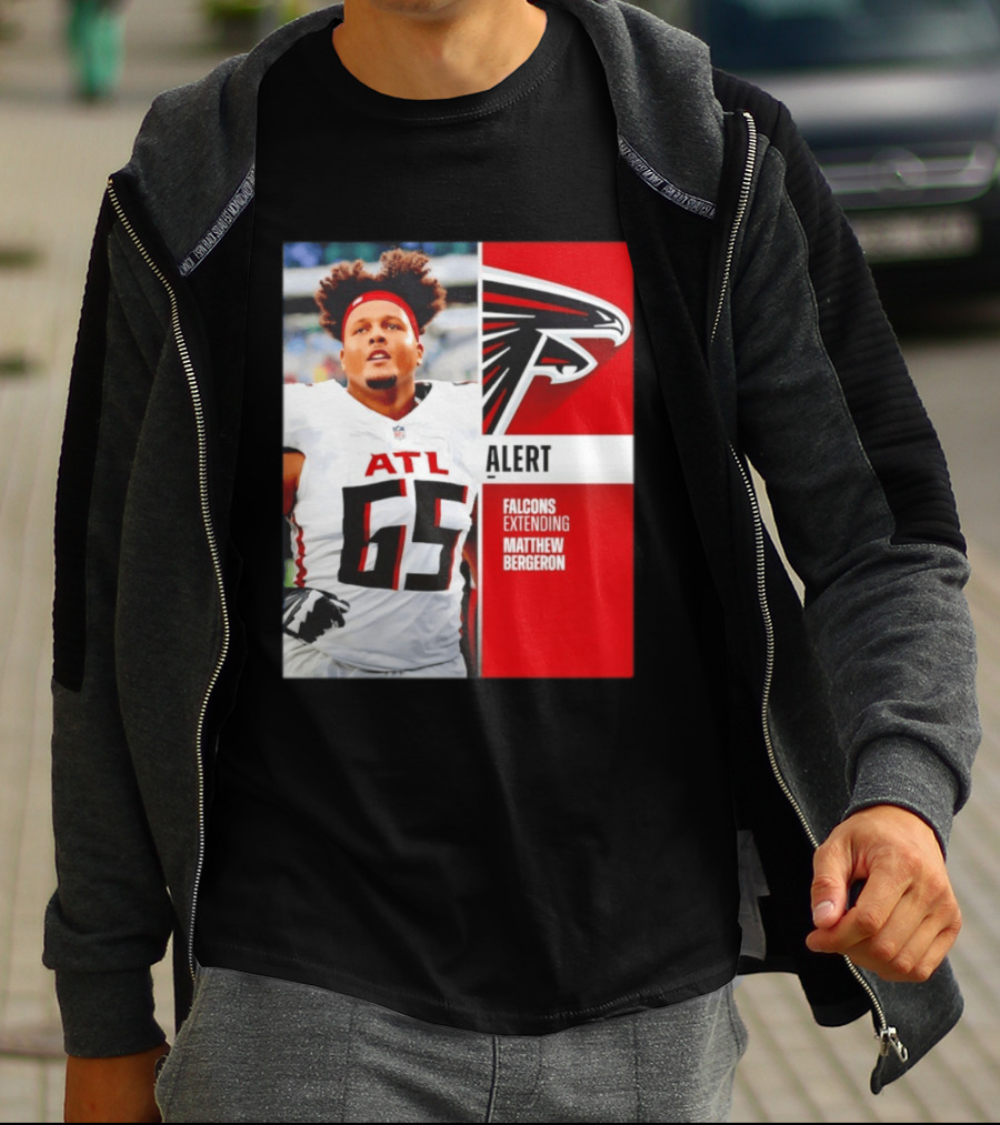 Atlanta Alert Falcons Extending Matthew Bergeron 2026 Season T-Shirt