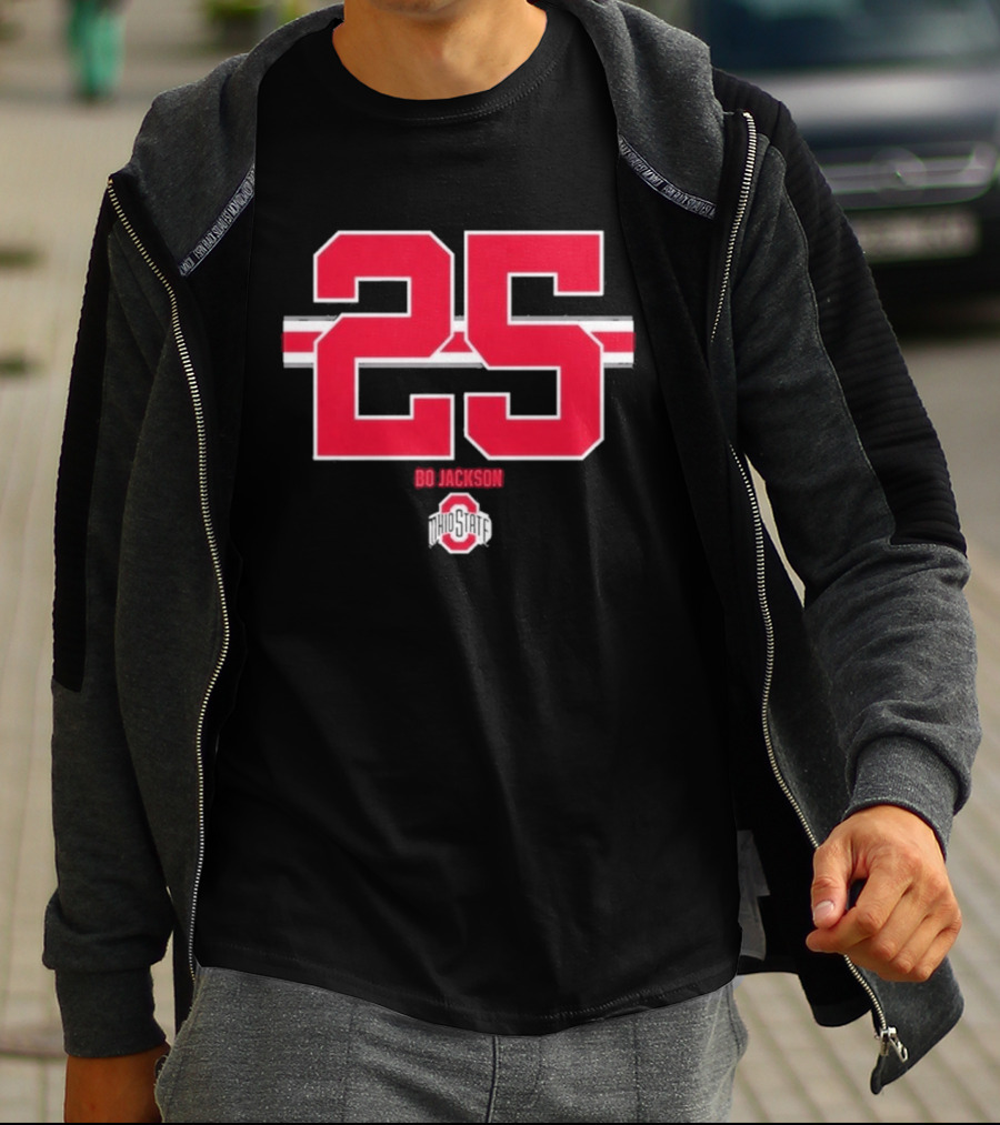 Ohio State Buckeyes Bo Jackson 25 Jersey T-Shirt
