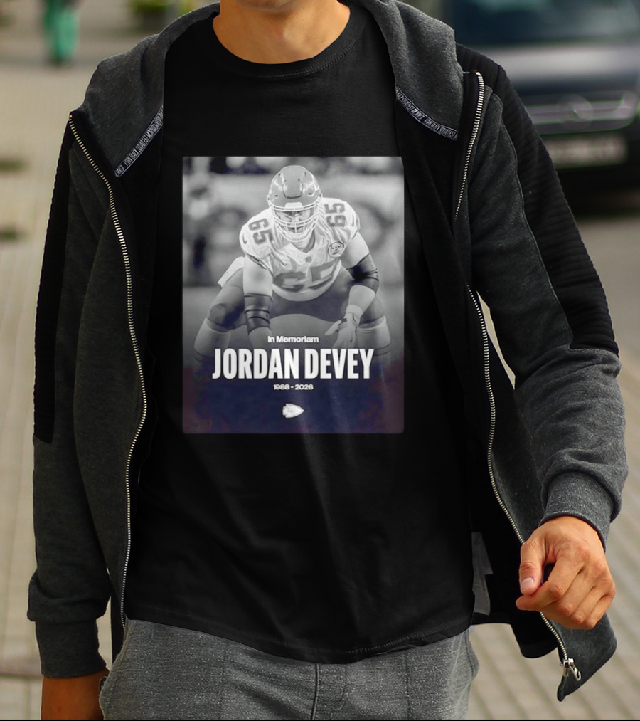 In Memoriam Jordan Devey 1988 2026 Kansas City Chiefs NFL T-Shirt