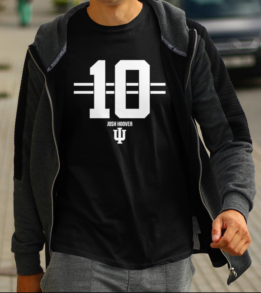 Josh Hoover 10 Indiana Hoosiers NCAA Football IU T-Shirt