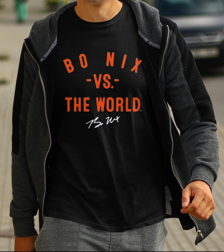 Bo Nix Vs The World Signature Collection T-Shirt