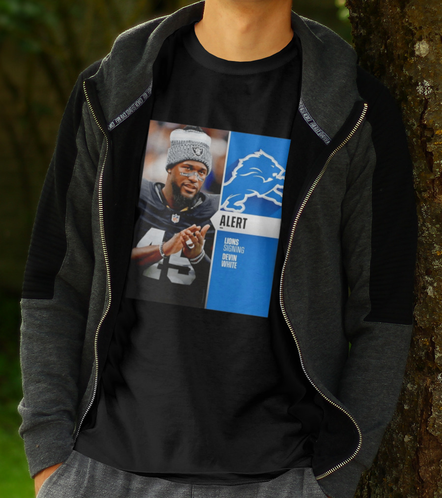 Alert Lions Signing Devin White NFL Football 2026 Season Update T-Shirt