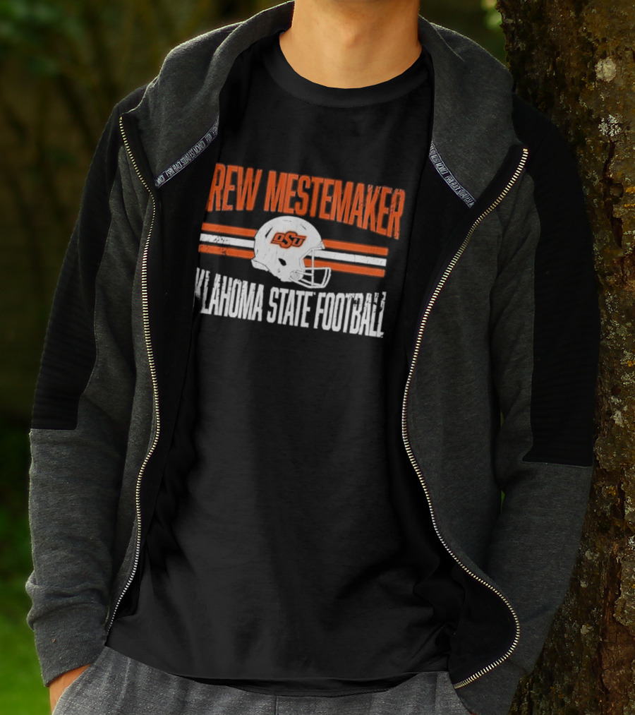 Drew Mestemaker OSU Oklahoma State Football Distressed Vintage Look T-Shirt