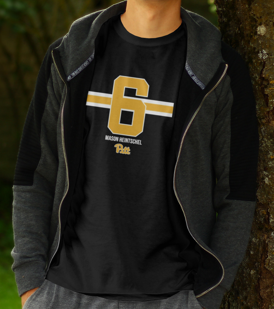 Mason Heintschel 6 Pitt Panthers NCAA Football T-Shirt