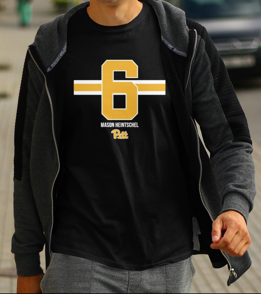 Mason Heintschel 6 Pitt Panthers NCAA Football T-Shirt