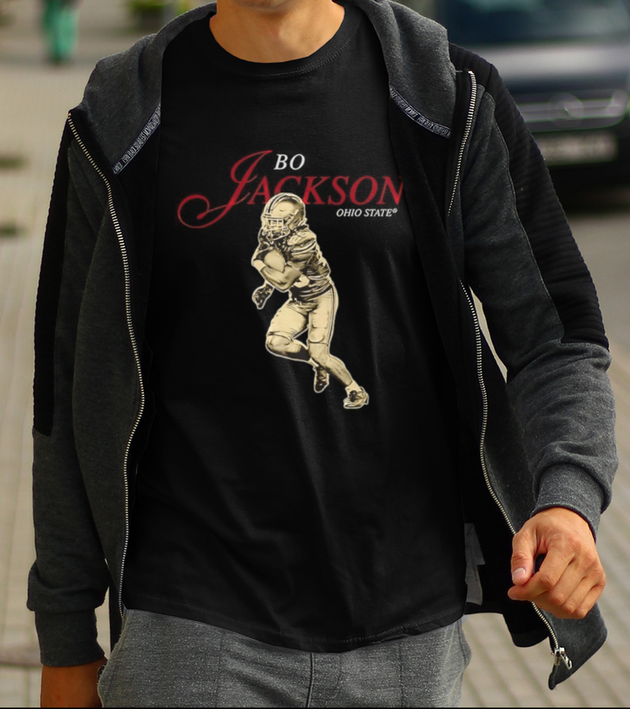 Ohio State NCAA Football Bo Jackson Legacy Pose Star T-Shirt