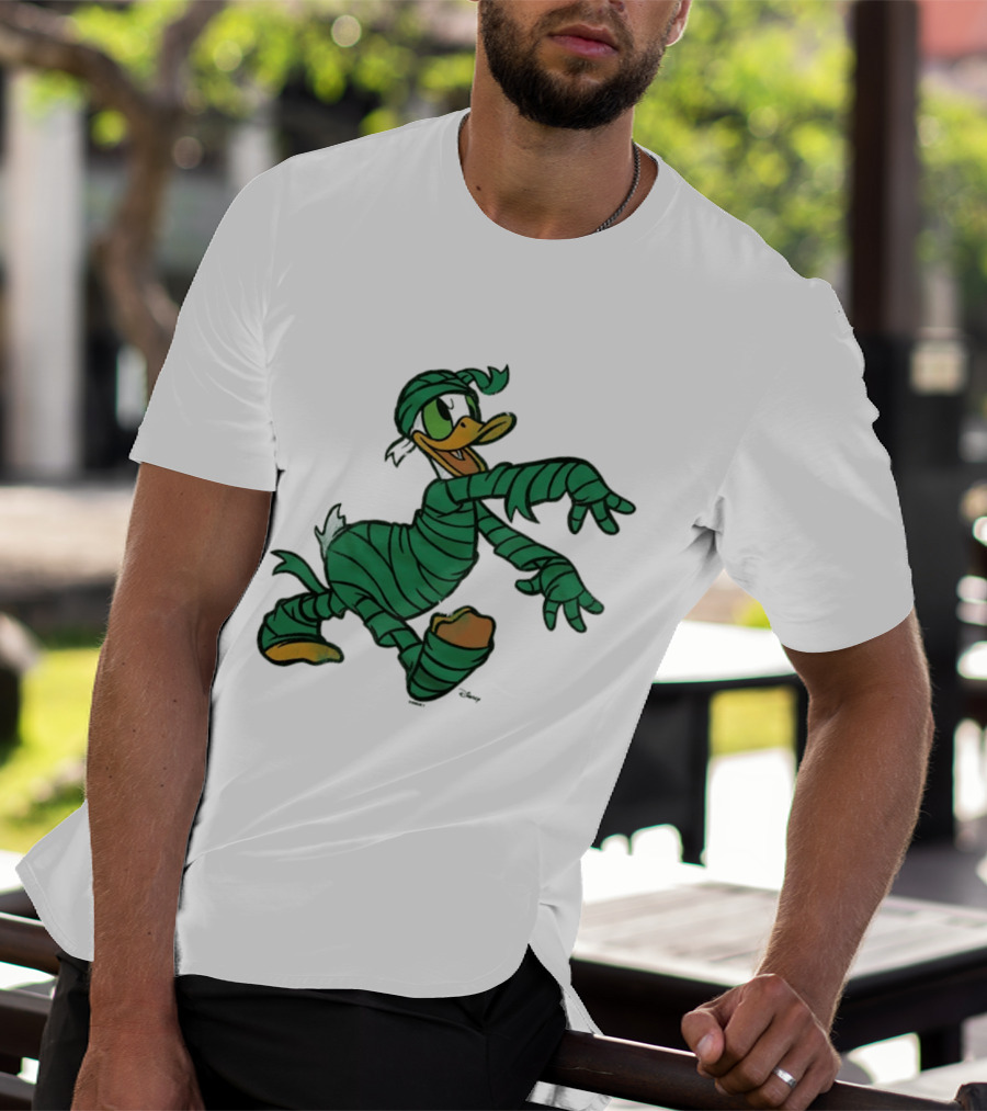 Donald Duck Mummy Costume Halloween Fun T-Shirt