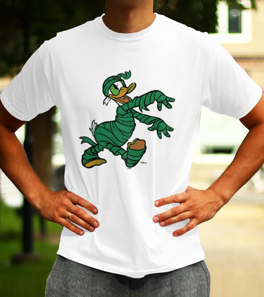 Donald Duck Mummy Costume Halloween Fun T-Shirt