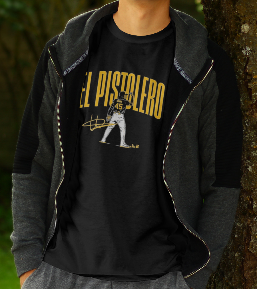 El Pistolero Abner Uribe 45 Signature Baseball Player T-Shirt