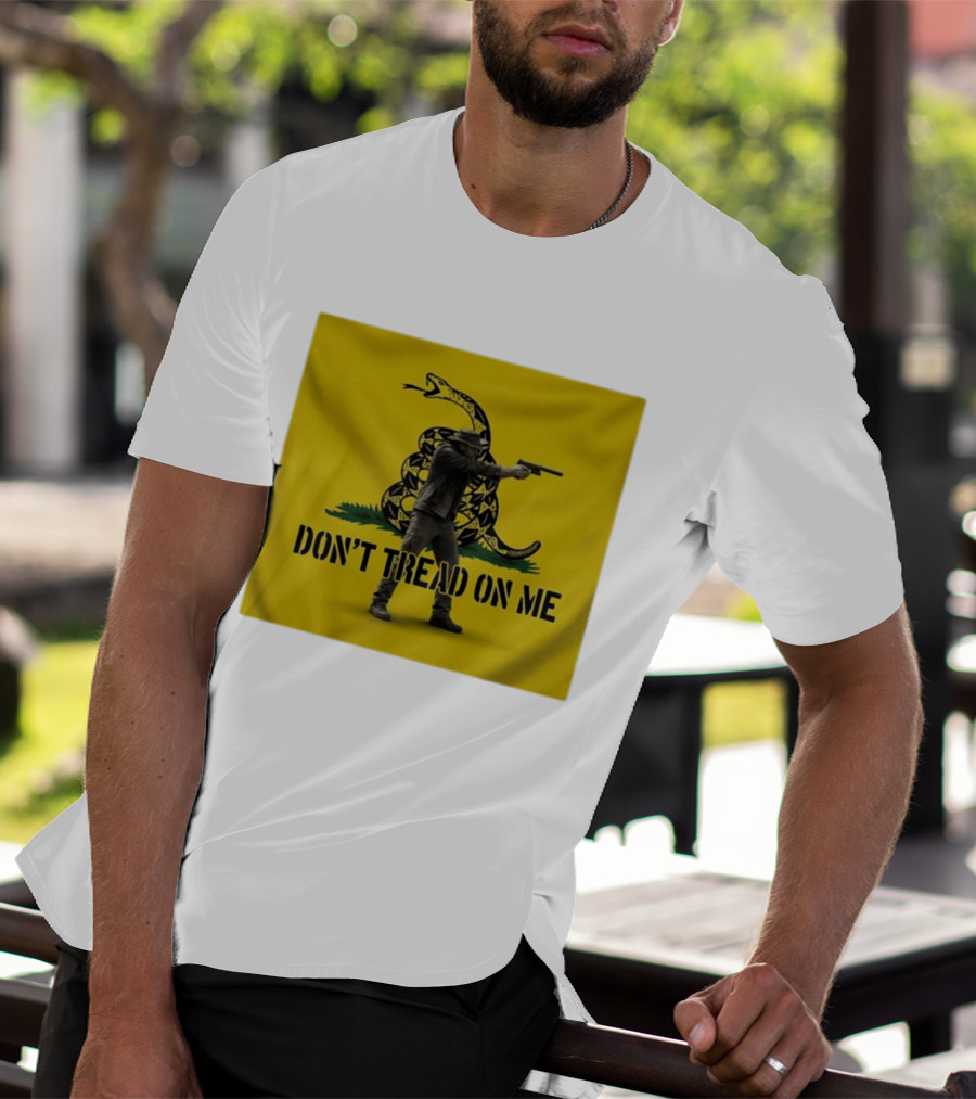 Jordan Salinas Don't Tread On Me Gadsden Flag Cowboy Gun T-Shirt