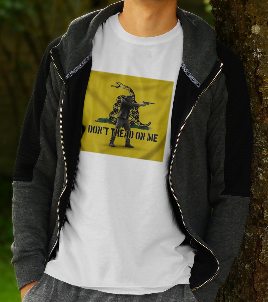 Jordan Salinas Don't Tread On Me Gadsden Flag Cowboy Gun T-Shirt