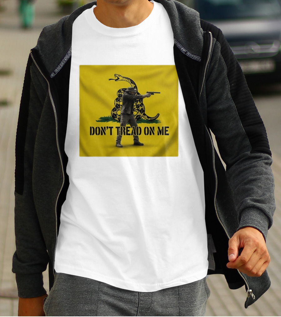 Jordan Salinas Don't Tread On Me Gadsden Flag Cowboy Gun T-Shirt