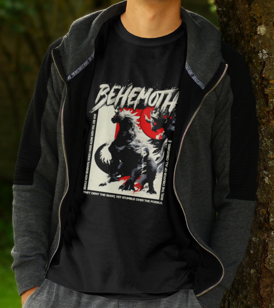 Behemoth Job 40 15 They Deny The Giant Yet Stumble Over The Fossils T-Shirt