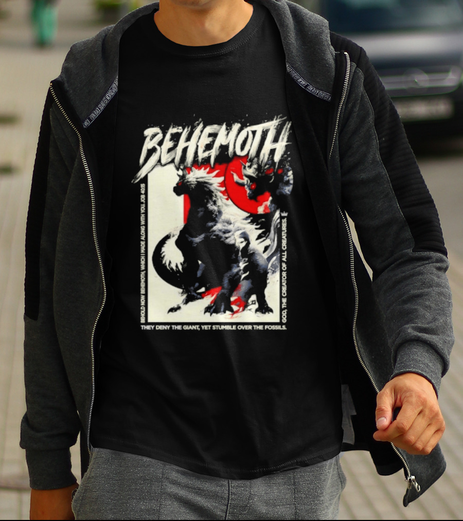 Behemoth Job 40 15 They Deny The Giant Yet Stumble Over The Fossils T-Shirt