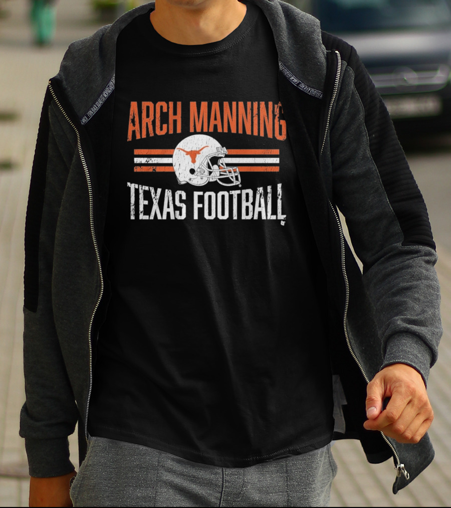 Texas Longhorns Arch Manning Football Helmet Hero T-Shirt